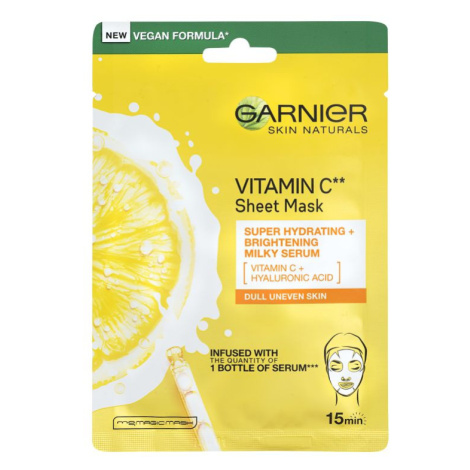 Garnier Skin Naturals Rozjasňující textilní maska s vitamínem C 28 g