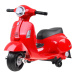 Mamido Dětská elektrická motorka skútr Vespa červená