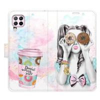 iSaprio flip pouzdro Donut Worry Girl pro Huawei P40 Lite