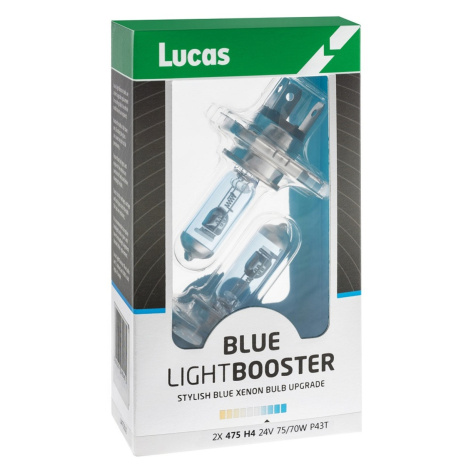 Lucas H4 Lightbooster 75/70W 24V P43t sada 2ks LLX475BLX2
