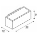SLV BIG WHITE BOX, venkovní nástěnné svítidlo, QT-DE12, IP44, hranaté, up/down, antracit, max. 8