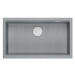 Quadron Granitový dřez Logan 110 Grey Metallic Zlaty HQD7644U5_PVDG1_U