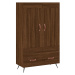 vidaXL Skříň highboard hnědý dub 69,5 x 31 x 115 cm kompozitní dřevo