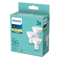 Philips SADA 3x LED Žárovka Philips GU10/4,7W/230V 2700K