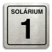 Accept Piktogram "solárium 1" (80 × 80 mm) (stříbrná tabulka - černý tisk)