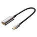 Vention Cotton Braided USB-C to HDMI 8K Converter 0.25M Black Zinc Alloy Type