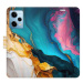 iSaprio Flip pouzdro Colourful Marble pro Xiaomi Redmi Note 12 Pro 5G / Poco X5 Pro 5G