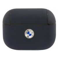 Pouzdro BMW BMAPSSLNA AirPods Pro cover navy Geniune Leather Silver Logo (BMAPSSLNA)