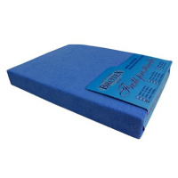 Brotex Froté prostěradlo modré, 180 × 200 cm dvojlůžko