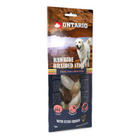 Ontario Rawhide Snack Chicken Braid 20cm