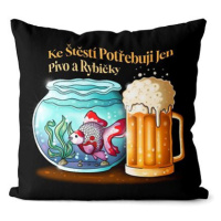 Impar polštář Štěstí = Pivo + rybičky