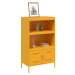 vidaXL Skříň highboard hořčicově žlutá 68 x 39 x 113 cm ocel