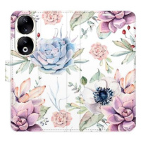 iSaprio Flip pouzdro Succulents Pattern pro Honor 90 5G