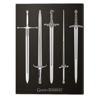 Obraz na plátně Game of Thrones - Swords, (60 x 80 cm)