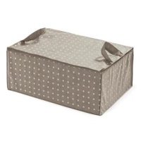 Compactor textilní úložný box na peřinu Rivoli 70 × 50 × 30 cm, hnědý