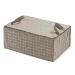 Compactor textilní úložný box na peřinu Rivoli 70 × 50 × 30 cm, hnědý