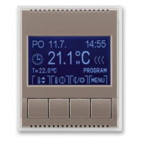 ABB Time, Time Arbo termostat pokojový lungo/mléčná bílá 3292E-A10301 26 programovatelný