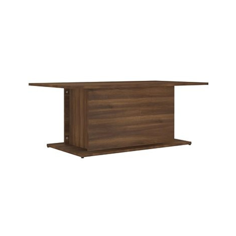 SHUMEE Konferenční stolek hnědý dub 102 × 55,5 × 40 cm dřevotříska, 813094