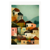 Ilustrace Italian Village, Treechild, 26.7 × 40 cm