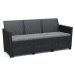 Keter CLAIRE  SEATERS SOFA - grafit