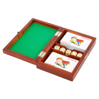 Small Foot Hrací kostky a karty v dřevěném boxu