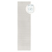 Bílý pratelný běhoun z žinylky 60x240 cm Elton – Flair Rugs