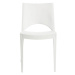 Plastová jídelní židle Stima PARIS – bez područek, stohovatelná Bianco