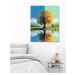 Obrazy na stěnu - Strom léto podzim Rozměr: 40x50 cm, Rámování: bez rámu a bez vypnutí plátna