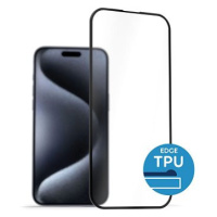 AlzaGuard 2.5D Glass with TPU Frame pro iPhone 15 Pro černé