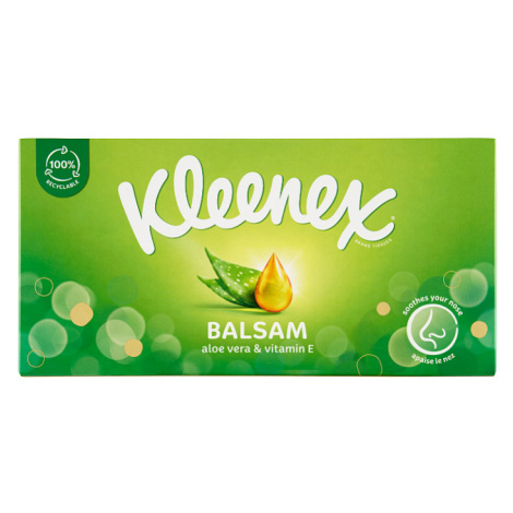 Kleenex Balsam papírové kapesníky 3-vrstvé 64 ks