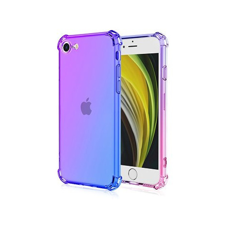 TopQ Kryt iPhone 16e Shock duhový fialovo-modrý 138425