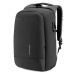 Kingsons Anti-theft Backpack Black 15.6"