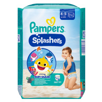 Pampers Splashers Baby Shark 4, 11 Jednorázové Plenkové Kalhotky do Vody, 9kg - 15kg