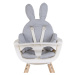 CHILDHOME - Sedací podložka do dětské židličky Rabbit Jersey Grey