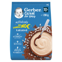 GERBER Cereal mléčná kaše kakaová Dobrou noc 230 g