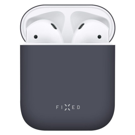 FIXED Silky ultratenké silikonové pouzdro Apple Airpods modré