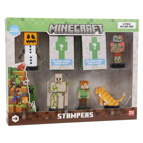 Minecraft razítko 8 pack Deluxe box ALLTOYS