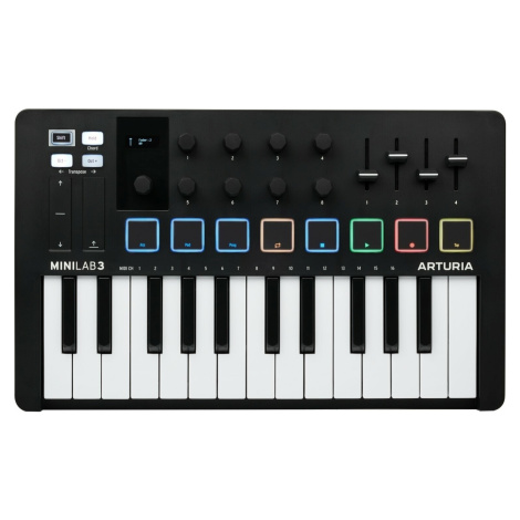 Arturia MiniLab 3 MIDI keyboard Black