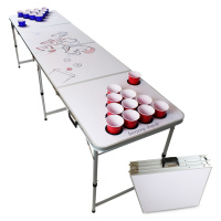 BeerCup Backspin, souprava se stolem na beer pong, American Eagle, držadla, držák na míčky, 6 mí