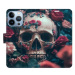 iSaprio flip pouzdro Skull in Roses 02 pro iPhone 13 Pro