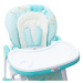 New Baby Jídelní židlička Minty Fox ekokůže a vložka pro miminka