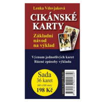 Cikánské karty - Základní návod na výklad + sada 36 karet