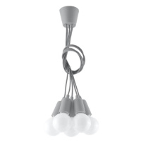Šedé závěsné svítidlo ø 25 cm Rene – Nice Lamps