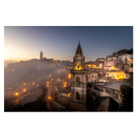 Fotografie High angle view of illuminated buildings, Alexandre Del Pico / 500px, 40 × 26.7 cm