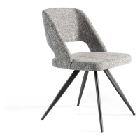 Estila Stylová jídelní židle Forma Moderna šedá 82cm