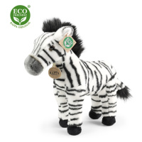 Plyšová zebra stojící 30 cm ECO-FRIENDLY