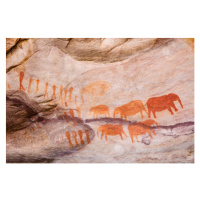 Ilustrace San Bushmen art in Cederberg, South Africa, David Clapp, 40 × 26.7 cm