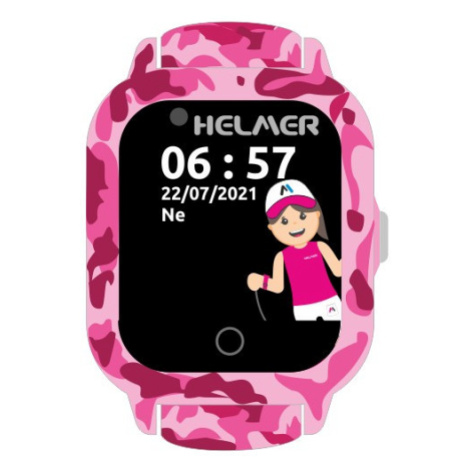 Helmer Chytré dotykové hodinky s GPS lokátorem a fotoaparátem - LK 710 4G růžové dörner + helmer