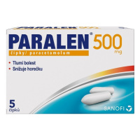 PARALEN 500MG SUP 5