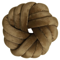 Sametový dekorační polštář ø 33 cm Knot – Light & Living